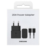 SAMSUNG Kit EP-T2510 Caricabatteria da Casa 25W e Cavetto Type-C to Type-C - Bianco